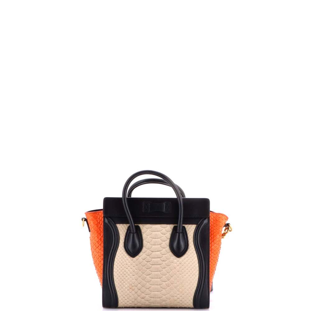 Celine Tricolor Luggage Bag Python And #258974C17B - Picture 3 of 8